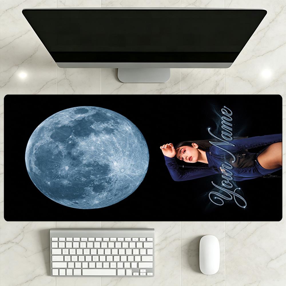Dua Lipa Personalized Name Mouse Pad Desk Mouse Pad Study Desk Mat Non-Slip Rubber Base Office and Gaming Desk Decoration