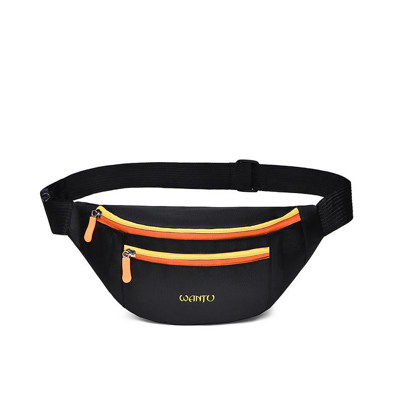 

Женская поясная сумка 2025 года с цветными блоками – Универсальная, вместительная сумка кроссбоди/нагрудная сумка чёрный
