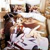 3D Print Anime Sword God Domain 2/3PCS Bedding Sets Duvet Cover Set With Pillowcase Twin Full Queen King Bedclothes Duvet Cover