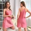 Yaoting Women's Summer Satin Ice Silk Camisole Nightgown