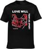 Men's Tshirt Rapper Lil Peep Love Will Tear Us Apart Print Cool Unsixe Short Sleeve Men T Shirt