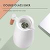 New Temperature Display Vacuum Thermal Flask 1 L Wooden Handle Insulation Kettle Large Capacity with Lid Tea Pot
