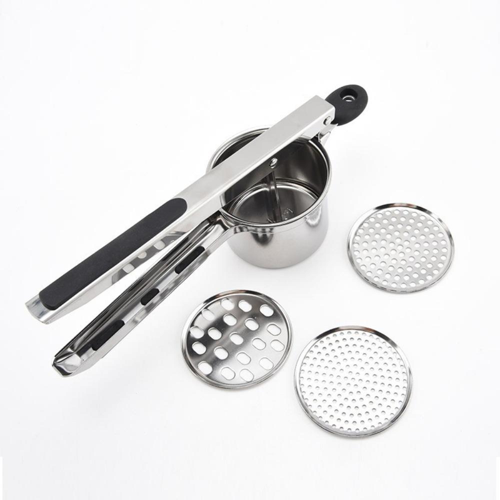Stainless Steel Potato Masher Hand Press Spaghetti Presser Juice Squeezer  Restaurants