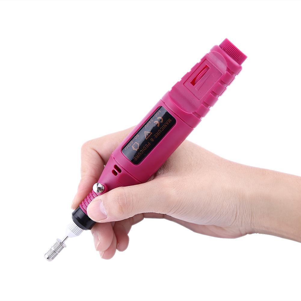 1Pc Fashionable Pen Shape Electric Nail Art Drill Machine Manicure & Pedicure Tool