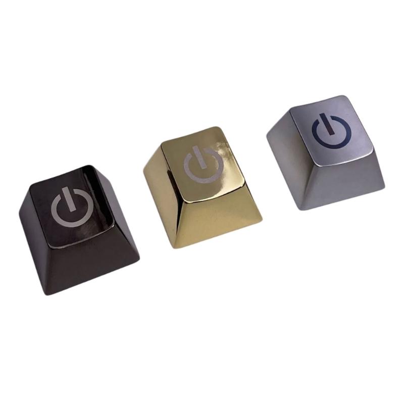 Zinc Alloy Keycap Metal ESC Keycap with Engraved Power Switching Sign For Mechanical Keyboards Customization