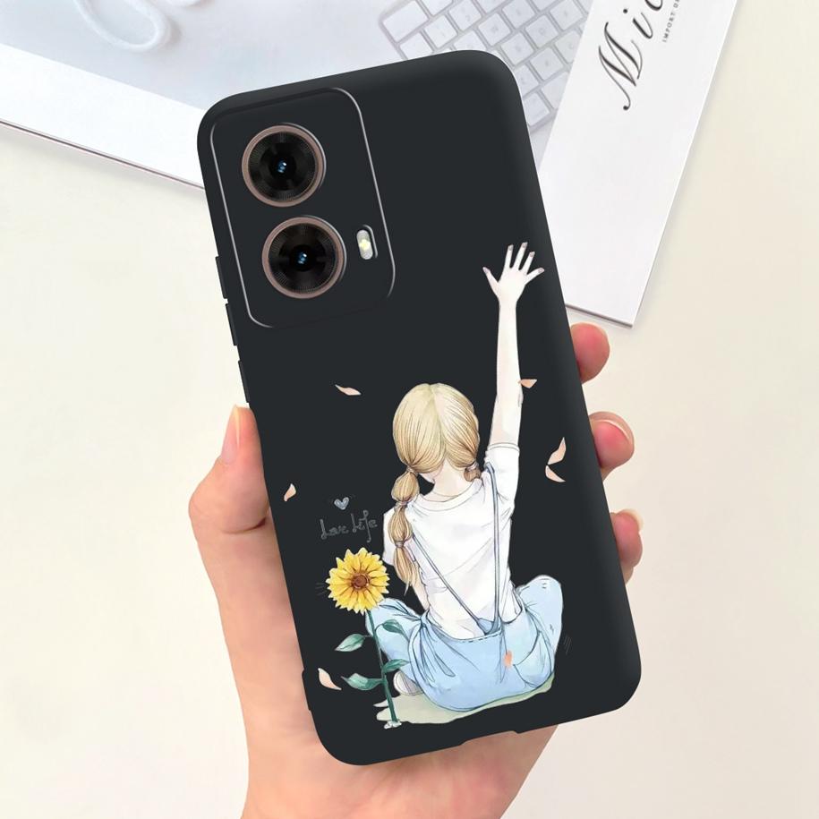 For Motorola Moto G85 5G Case Cute Astronaut Girls Soft Silicone TPU Phone Cover For Moto G85 2024 Funda G 85 MotoG85 Matte Case