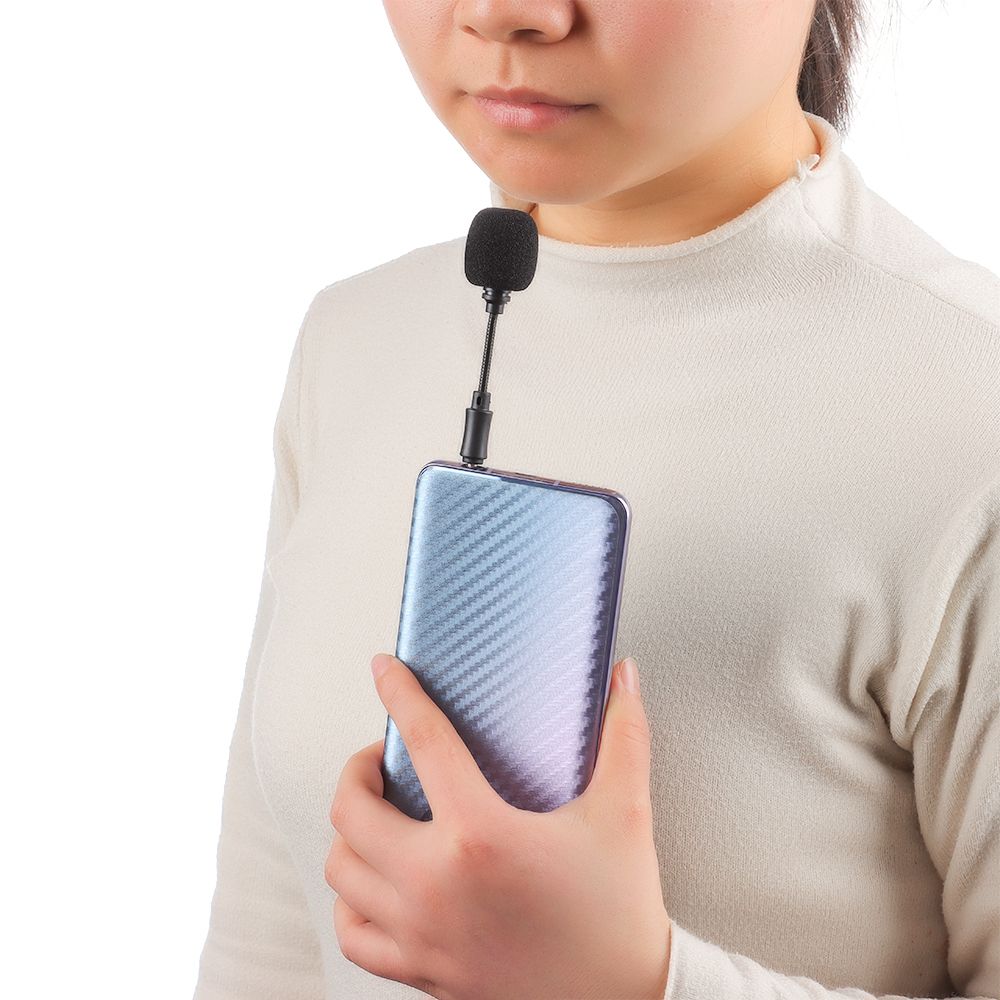 Smartphone Mobile Phone Studio Interview Microphone Recording Stereo Mic Mini Jack Microphone
