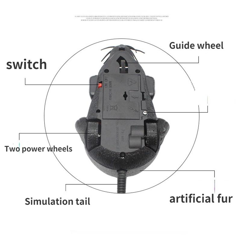 Realistic Plush Mouse Toys with Funny Tail for Dogs, Cats, Pets and Kids Toys, Pet Accessories Electric Remote Control Toys