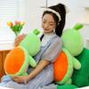 Fluffy Persimmon Tortoise Plush Toys Marine Animal Animal Sea Turtle Pillow  Children Gift