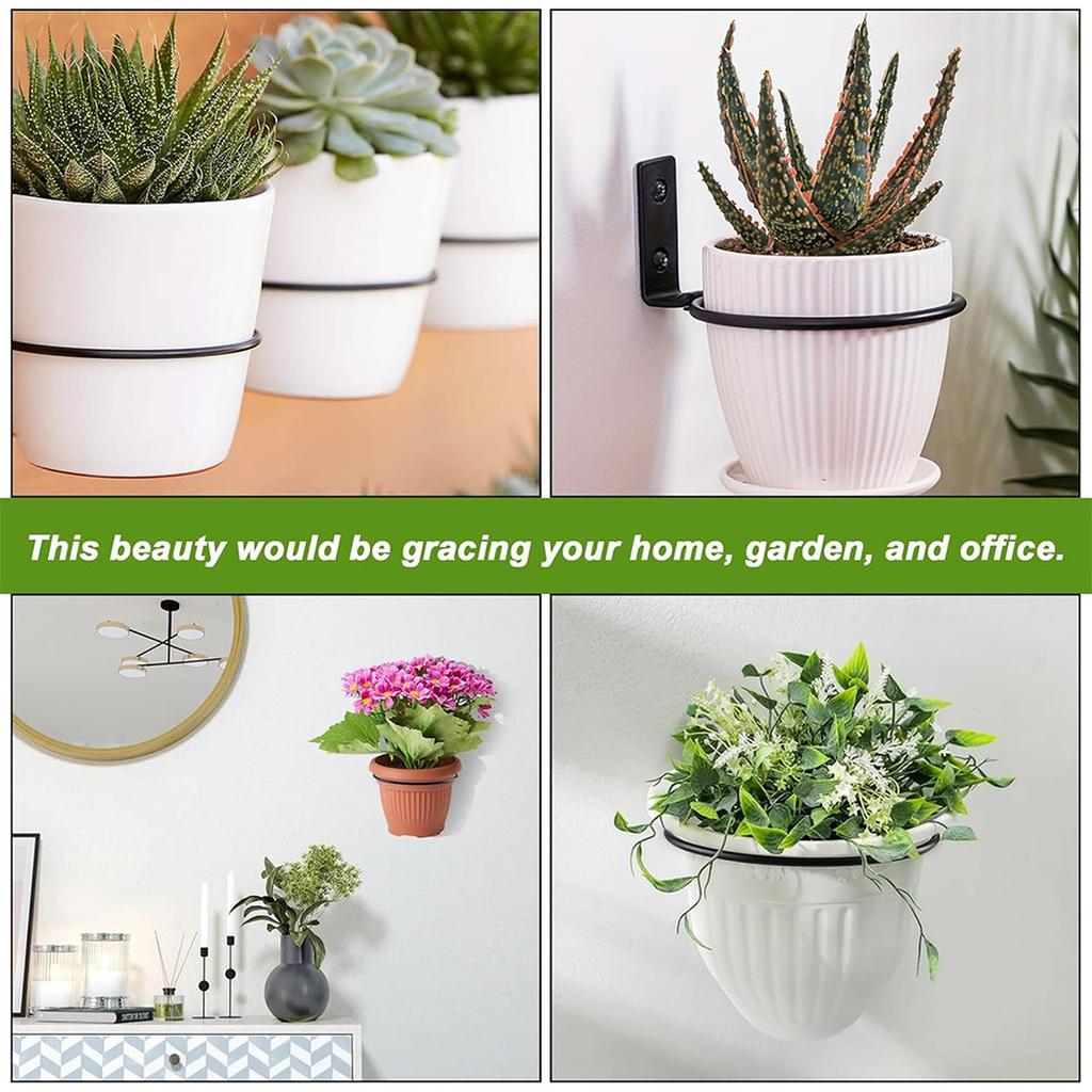 Podnosy pod květináče Nástěnné držáky na květináče Kovové háky a závěsy na květináče Nástěnný držák Stojan na rostliny Zahrada