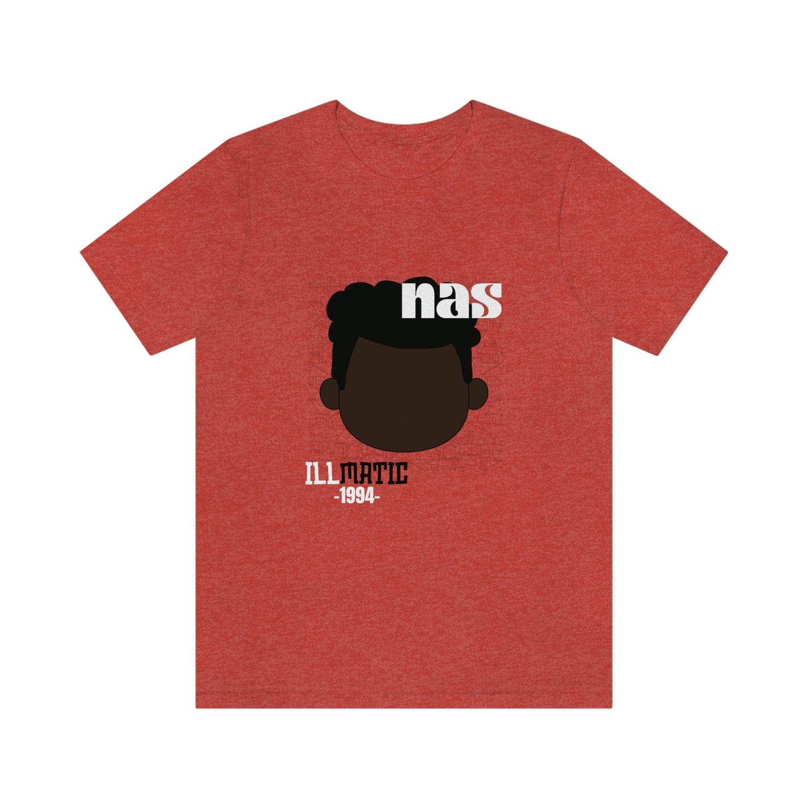 Nas; Jersey Short Sleeve Tee, merch, music, music tee, music tee shirt, rap tee, hip hop, hip hop shirt, graphic tee, trendy shirt, rap 3XL