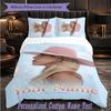 Personalized 3Pcs Bedding SetLady Gaga Custom Text Duvet Cover Pillowcase Set Bedroom Gift