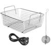 Knob Ultrasonic Cleaner 3L 40kHz Ultrasonic Cleaning Machine Knob Control Sonic Cleaner 304 Stainless Steel Ultrasonic Cleaner Machine with Heater &