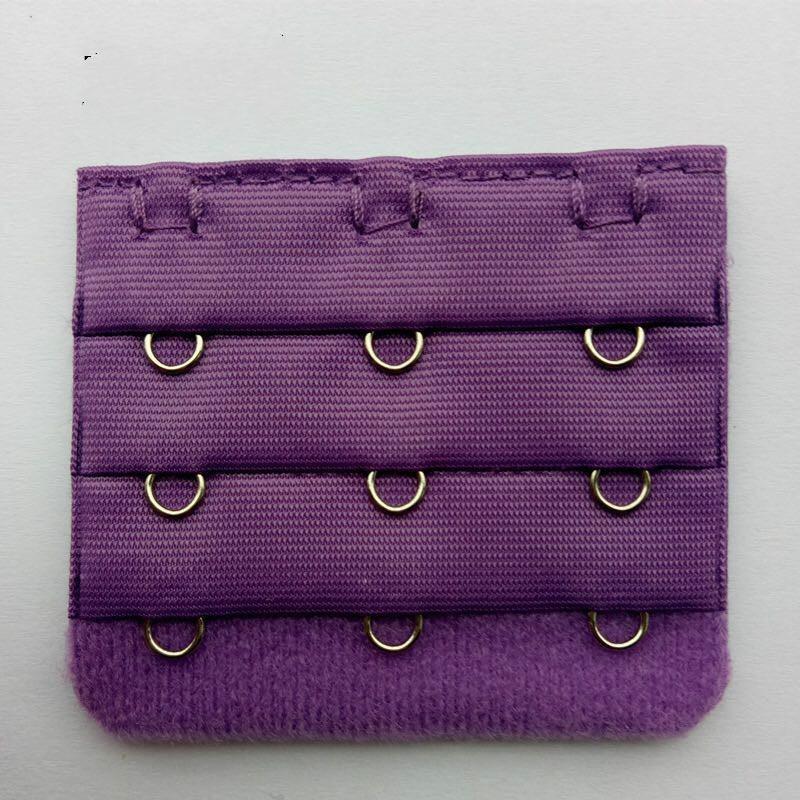 

5шт эластичный бюстгальтер удлиненный пряжка удлинитель бюстгальтера пряжка удлинители ремешок 3 крючка 3 ряда нижнее белье женское нижнее белье 5pc фиолетовый