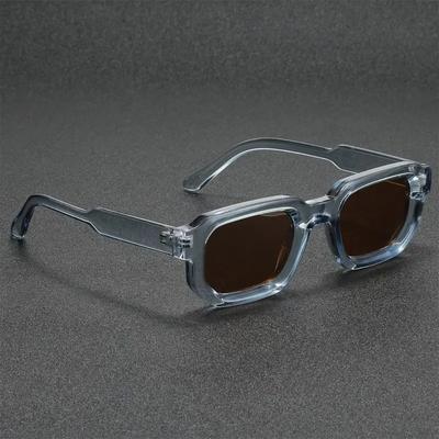 Vintage Rechthoekig Frame Zonnebril Mode Retro Mannen Zonnebrillen Luxe Brillen UV400 Oogbescherming Dames Brillen