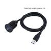 USB 3.0 EinbaukabelUSB Verlängerung Einbau, Armaturenbrett, Paneleinbaukabel, für Auto, Boot, Motorrad (1M)