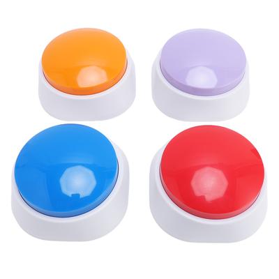 4PCS Dog Buttons for Communicating 30 Second Record Pet Training Buzzer Voice Recording Clicker Set