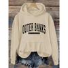 Outer Banks North Casual Hoodie for Women Alphabet Print Hooded Sweatshirt Fashion Casual HipHop Sweatshirt Harajuku Unisex