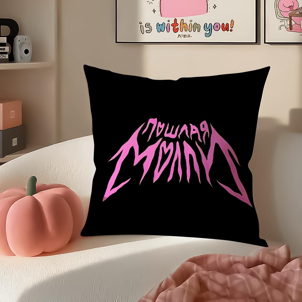 Edgy Rap German Cool Singer AAyliva Cushion Cover Pillowcase Short Plush Invisible zipper Room Sofa Cushion Cover