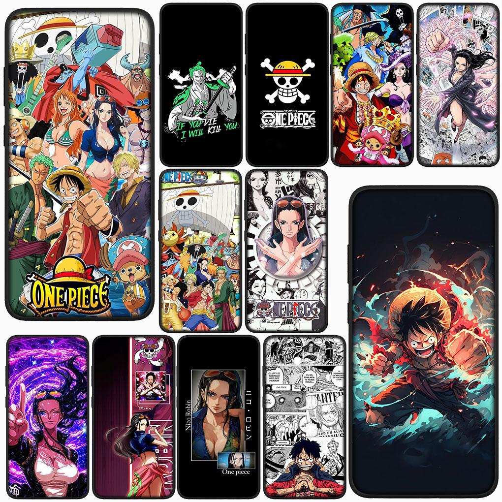 For Motorola Moto G86 G57 G67 G24 G15 G54 Power G13 G14 G34 G35 G45 G53 G55 G64 G75 G72 Case One Pieces Luffy Zoro Nico Robin