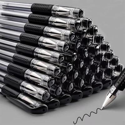 Schwarzer Gelstift nach europäischem Standard – 0,5 mm Unterschriften- und Prüfungsstift für Studenten, Schreibwarenbedarf