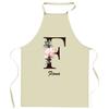 Tablier De Cuisine - Fiona Lettre - Impression Bretonne - Coton Épais - Impression Réalisée En France