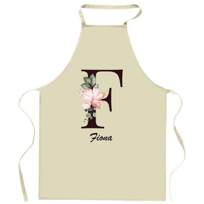 Tablier de cuisine - Fiona Lettre - Impression bretonne - Coton épais - Impression réalisée en France