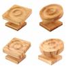 Round Wooden Jewelry Tray Built-in Groove Bracelets Holder Fashion Bangle Display Case  Photo props