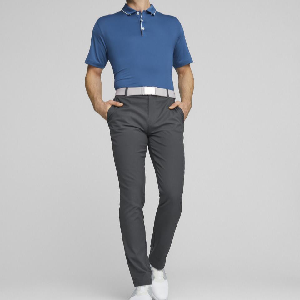 Puma Golf Moisture-Wicking Casual Sports Short Sleeve Polo Shirt Men Tops Light-Blue 620250-08
