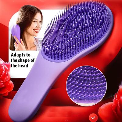 Air-cushioned Curling Comb, Home Scalp Massage Comb, Head Meridian Comb, Anti-tangle Comb, Women's Comb, Long Hair Straight Hair Anti-static Comb