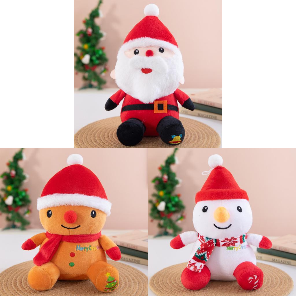 Christmas Santa Plush Toy With Polyester Fiber Filling For Holiday Gift Giving