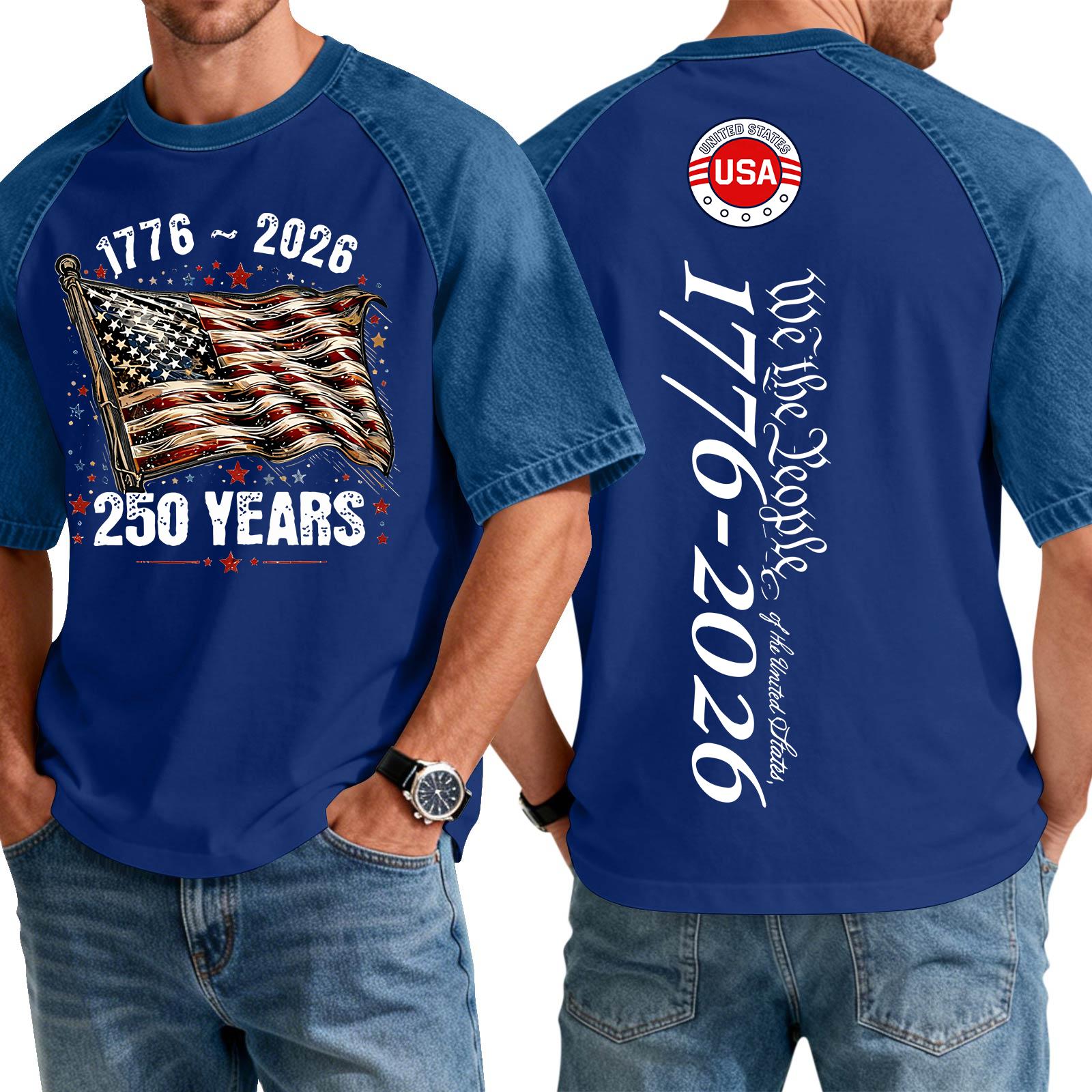250 Anniversary Usa Shirt Mens Tshirt 250Th Anniversary Usa Shirt Usa 250Th Anniversary Shirt Shirt XXXL синий
