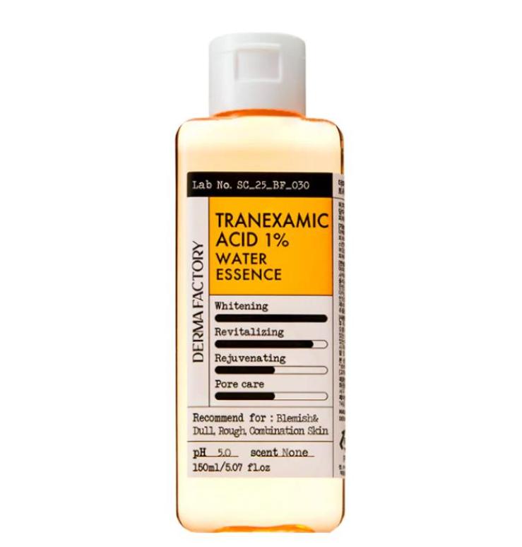 DERMA FACTORY Tranexamic Acid 1% Water Essence 150ml – Brightening & Dark Spot Care