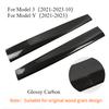 Dashboard Trim Strip for Tesla Model 3 Y Center Console Panel Sticker Cover Carbon Fiber ABS Modely Car Accessories 2017-