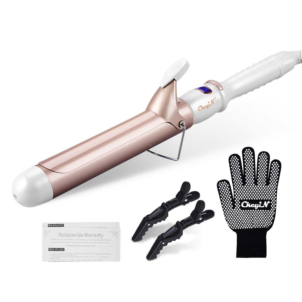 

CkeyiN 32 мм 38 мм электрические щипцы для завивки волос для женщин профессиональные керамические щипцы для завивки волос с регулируемой температурой инструмент для укладки волос EU