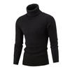 Autumn and Winter Men's Sweater European and American Casual Retro Twisted Turtleneck Men's Knitted Bottoming Sweater