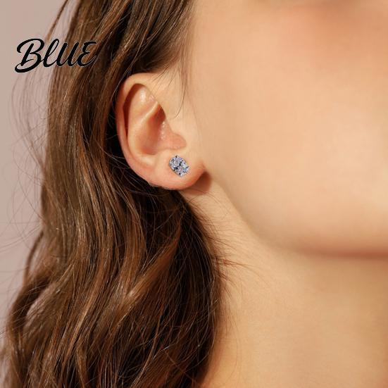 Sparkling Earrings 1 Pair Women Stud Rhinestone Wedding Ear Formal