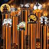 8Pcs Creative Halloween Pumpkin Hanging Decor Scary Halloween Hanging Sign  Wall Ornament