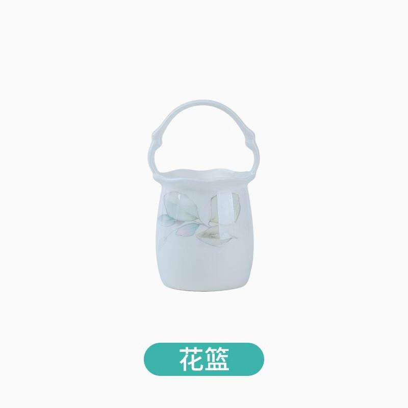 ZISIZ Spring Flower Basket Cartoon Enamel Dinnerware