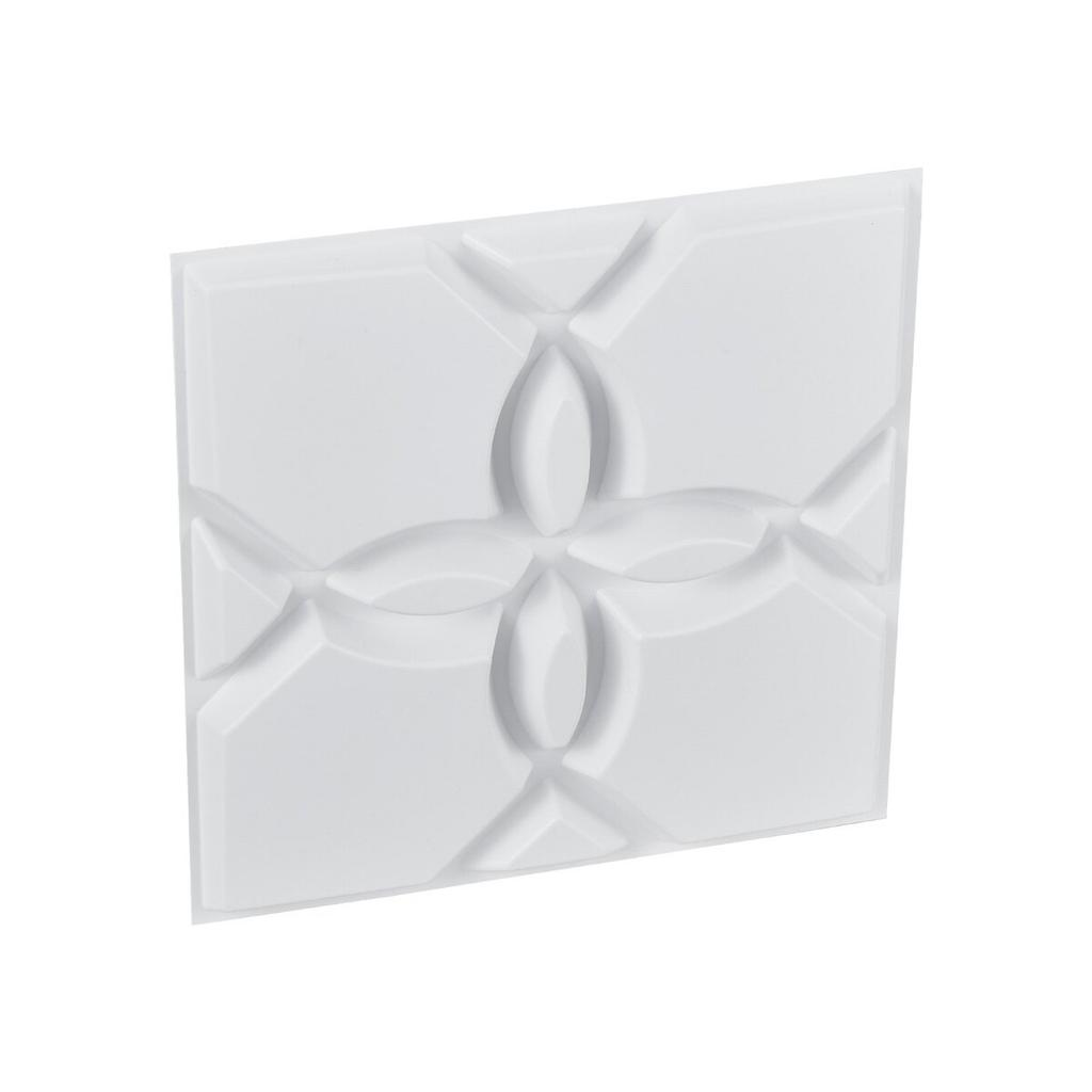 3D Wall Panels 33-Pack 11.81x11.81'' PVC 32 Sq.Ft Coverage Floral White