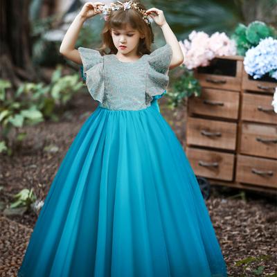 Children's Runway Evening Dresses Middle and Large Children's Clothing Small Host Piano Performance Dress Girls Princess Dresses