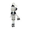 Camellia Shawl Girl Keychain: Fashionable Doll Bag Charm
