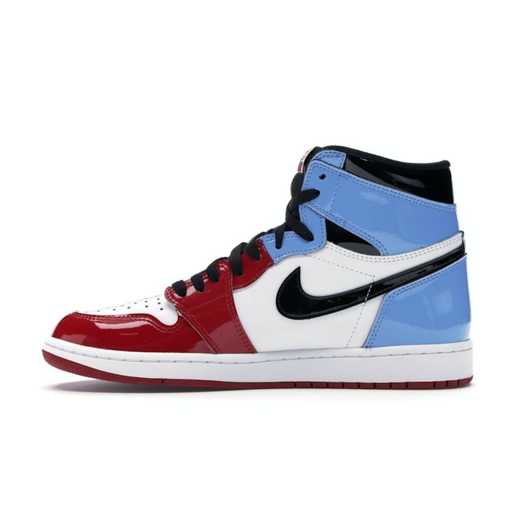 Air Jordan 1 Retro High OG Fearless Unisex Sneakers White University-Blue-Varsity-Red-Black CK5666-100