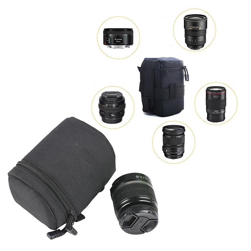 1 Piece Photography Accessories Luxury Camera Lens Bag Pouch Case For Canon Lens Nikon  Olympus Fuji