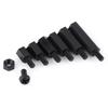 250PCS Nylon M3 Hex Column Male Standoff Spacer Screw Nut Assortment Kit (M3 Male Standoff A)