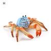 Simulation Animal Model Vivid Intelligence Development Solid Aquarium Miniature Crab Cognition Education Toy for Home