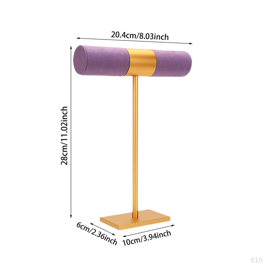 Bracelet Display Stand Jewelry Holder Bangle Hair Band Rack Organizer T Bar