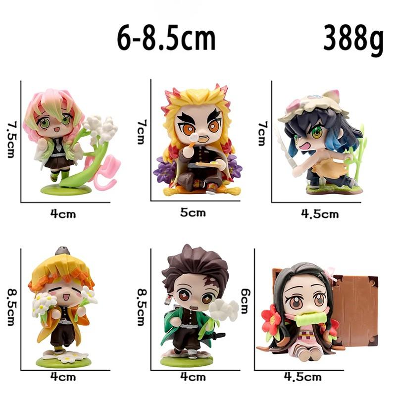 Demon Slayer Tanjiro Kamado Nezuko anime çizgi film figürü kör kutu yaratıcı kişiselleştirilmiş heykel model süs eşyası sürpriz hediye kutusu