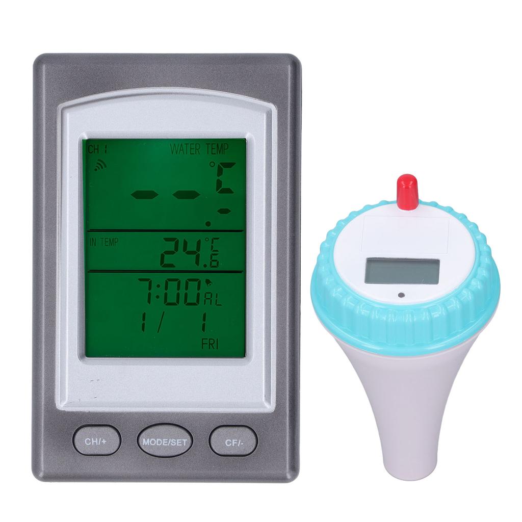 Poolthermometer Drahtlos Fernbedienung Digitales Poolthermometer für Badewasser Spas Whirlpools