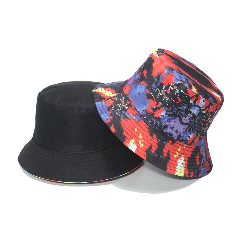 European American And Pot Hat 3d Color Printed Fisherman Hat Shade Sun Hat